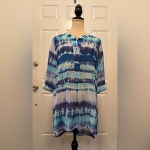 Peck & Peck Women’s 3/4 sleeve Tunic shirt, Sz L